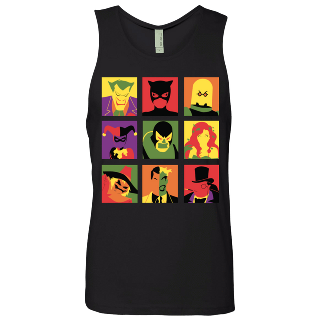 T-Shirts Black / Small Bat Pop Men's Premium Tank Top