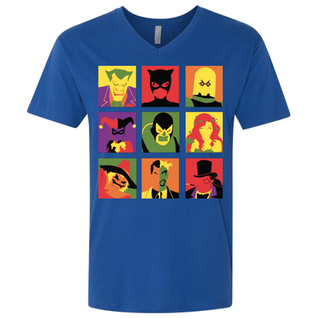 T-Shirts Royal / X-Small Bat Pop Men's Premium V-Neck
