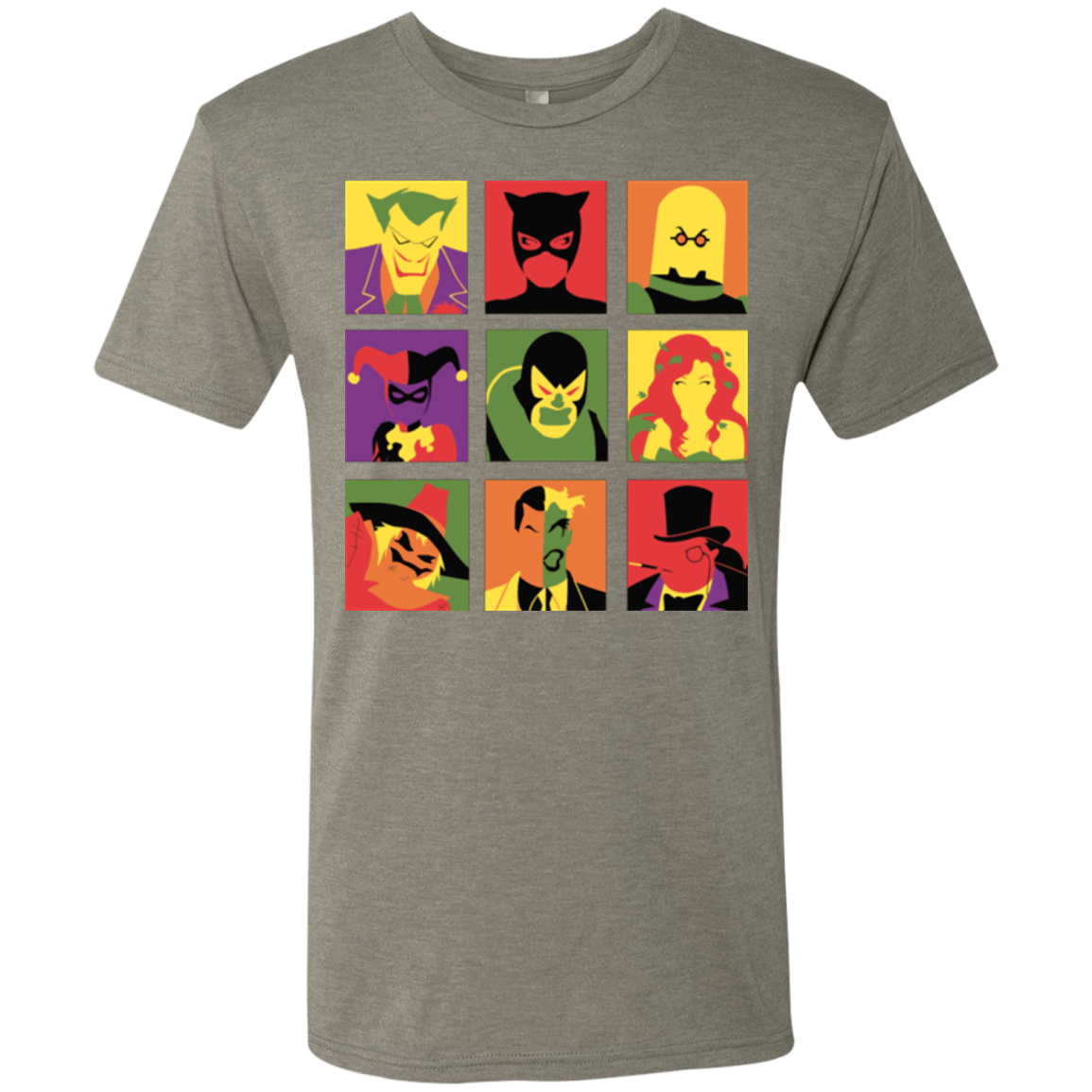 T-Shirts Venetian Grey / Small Bat Pop Men's Triblend T-Shirt