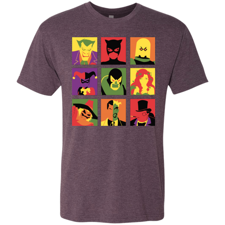 T-Shirts Vintage Purple / Small Bat Pop Men's Triblend T-Shirt
