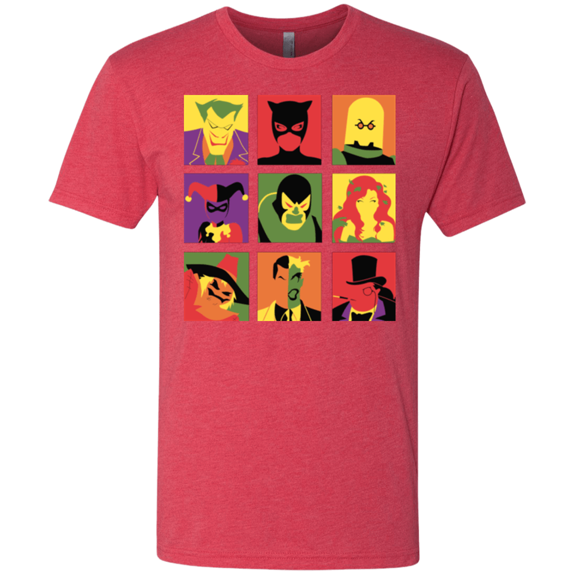 T-Shirts Vintage Red / Small Bat Pop Men's Triblend T-Shirt