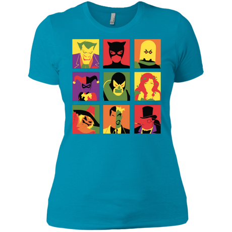 T-Shirts Turquoise / X-Small Bat Pop Women's Premium T-Shirt