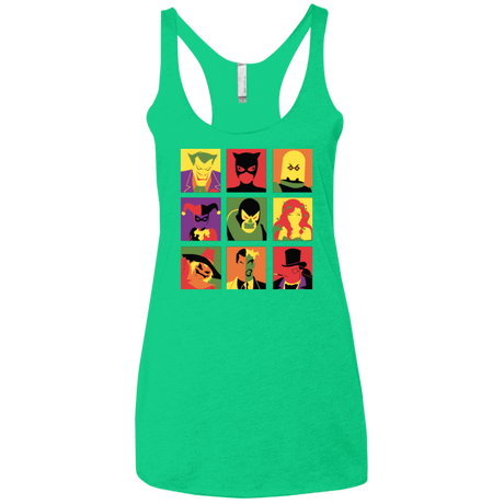 T-Shirts Envy / X-Small Bat Pop Women's Triblend Racerback Tank