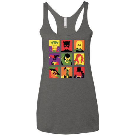 T-Shirts Premium Heather / X-Small Bat Pop Women's Triblend Racerback Tank