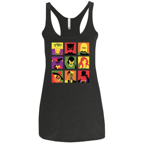 T-Shirts Vintage Black / X-Small Bat Pop Women's Triblend Racerback Tank