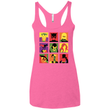 T-Shirts Vintage Pink / X-Small Bat Pop Women's Triblend Racerback Tank