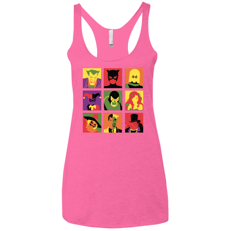 T-Shirts Vintage Pink / X-Small Bat Pop Women's Triblend Racerback Tank