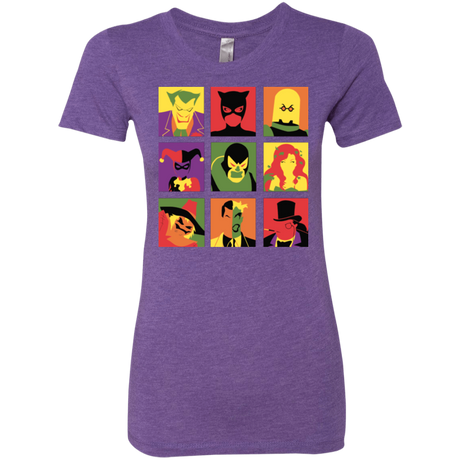 T-Shirts Purple Rush / Small Bat Pop Women's Triblend T-Shirt