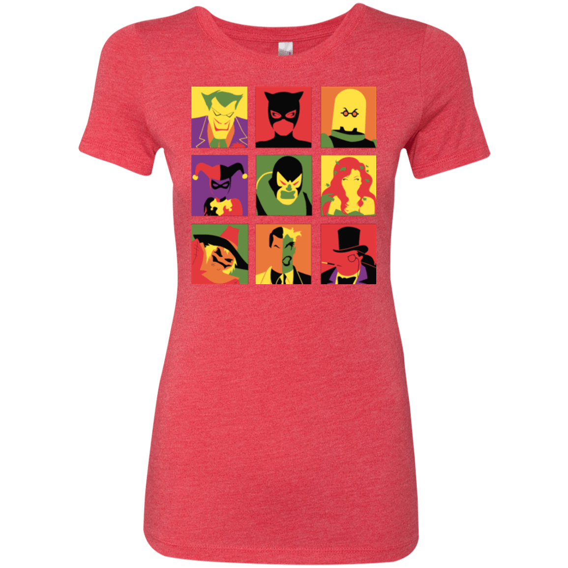 T-Shirts Vintage Red / Small Bat Pop Women's Triblend T-Shirt