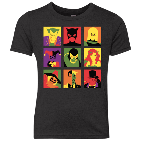 T-Shirts Vintage Black / YXS Bat Pop Youth Triblend T-Shirt