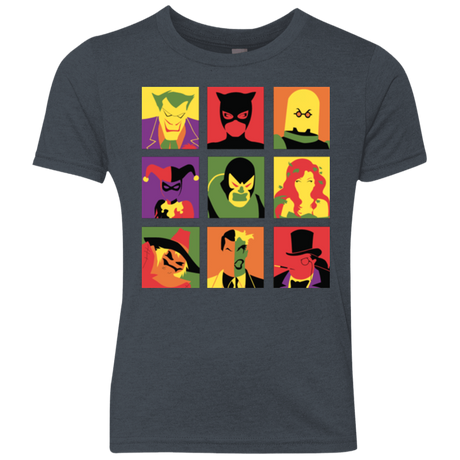 T-Shirts Vintage Navy / YXS Bat Pop Youth Triblend T-Shirt