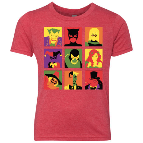 T-Shirts Vintage Red / YXS Bat Pop Youth Triblend T-Shirt