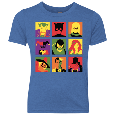 T-Shirts Vintage Royal / YXS Bat Pop Youth Triblend T-Shirt