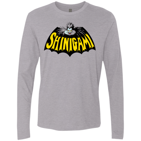 T-Shirts Heather Grey / Small Bat Shinigami Men's Premium Long Sleeve