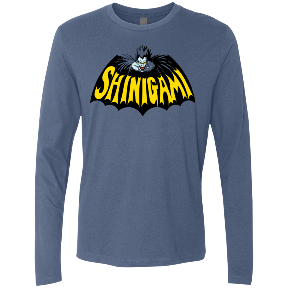 T-Shirts Indigo / Small Bat Shinigami Men's Premium Long Sleeve