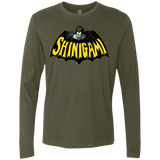 T-Shirts Military Green / Small Bat Shinigami Men's Premium Long Sleeve