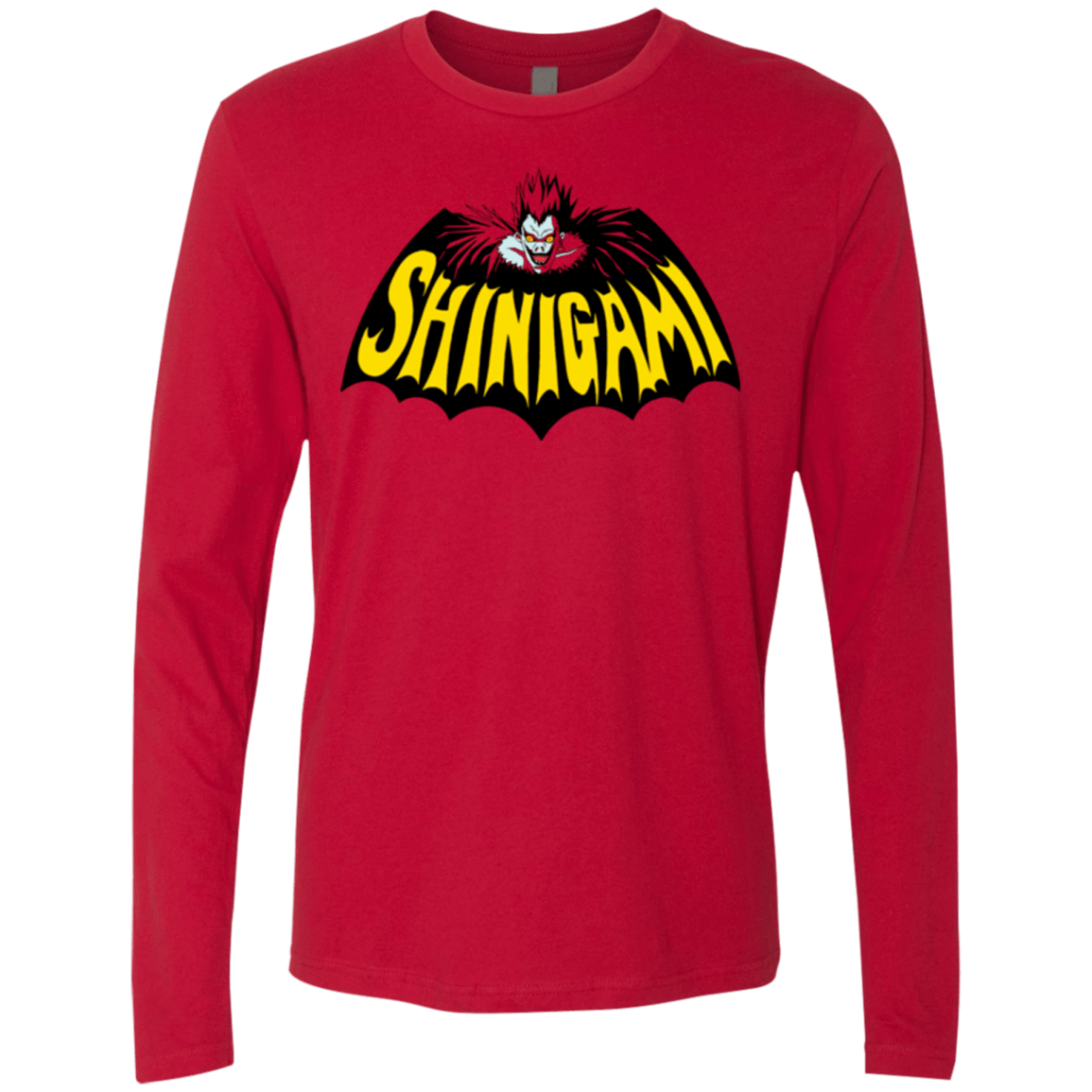 T-Shirts Red / Small Bat Shinigami Men's Premium Long Sleeve