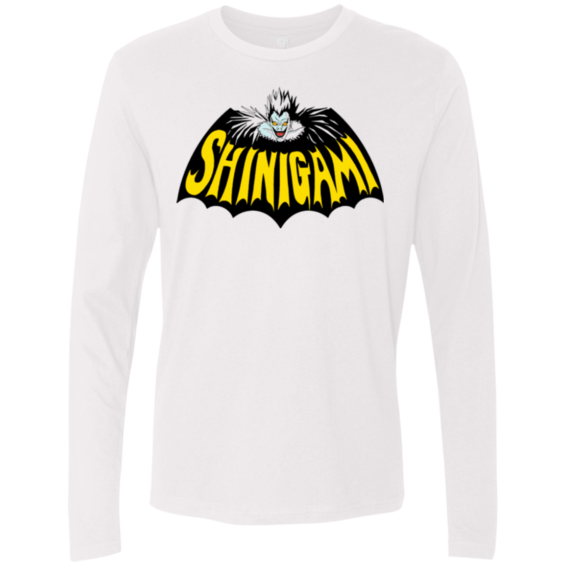 T-Shirts White / Small Bat Shinigami Men's Premium Long Sleeve