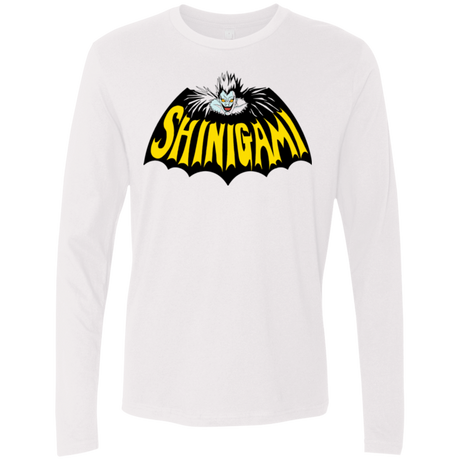 T-Shirts White / Small Bat Shinigami Men's Premium Long Sleeve