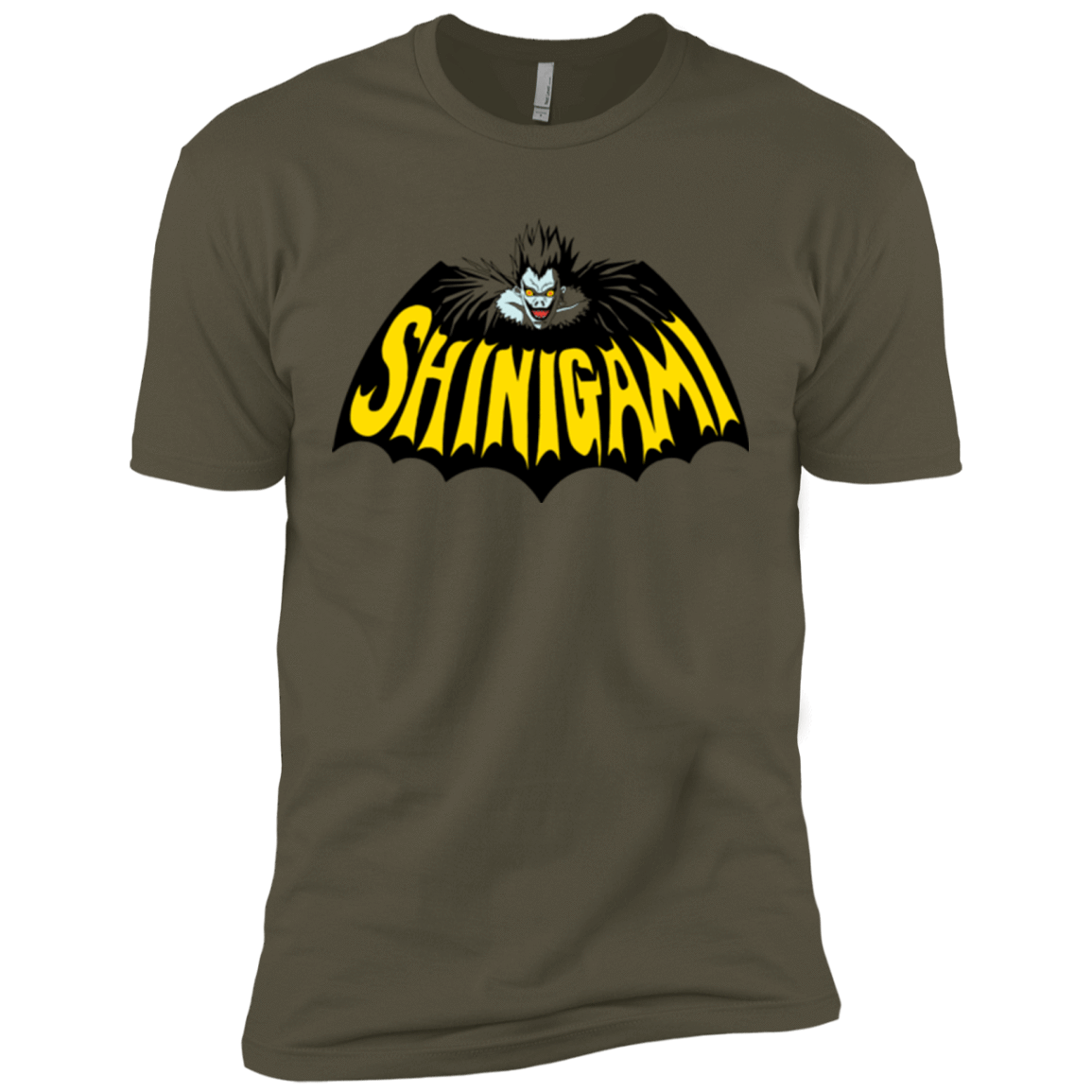 T-Shirts Military Green / X-Small Bat Shinigami Men's Premium T-Shirt