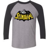 T-Shirts Premium Heather/ Vintage Black / X-Small Bat Shinigami Men's Triblend 3/4 Sleeve