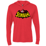 T-Shirts Vintage Red / X-Small Bat Shinigami Triblend Long Sleeve Hoodie Tee