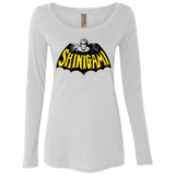 T-Shirts Heather White / Small Bat Shinigami Women's Triblend Long Sleeve Shirt