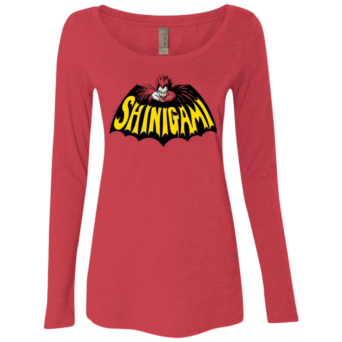 T-Shirts Vintage Red / Small Bat Shinigami Women's Triblend Long Sleeve Shirt
