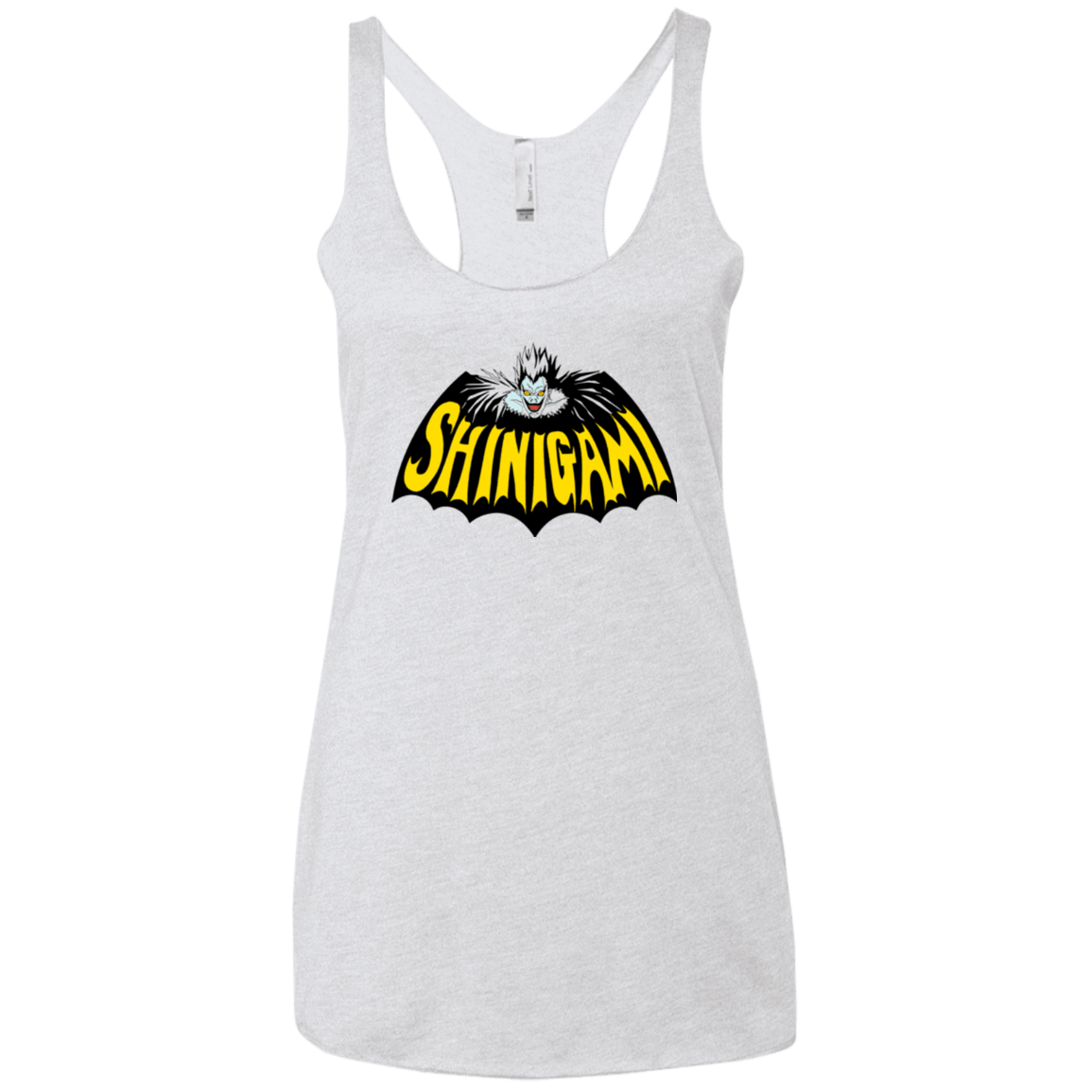 T-Shirts Heather White / X-Small Bat Shinigami Women's Triblend Racerback Tank