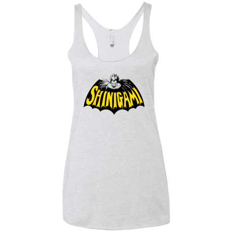 T-Shirts Heather White / X-Small Bat Shinigami Women's Triblend Racerback Tank