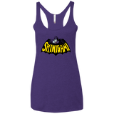 T-Shirts Purple / X-Small Bat Shinigami Women's Triblend Racerback Tank