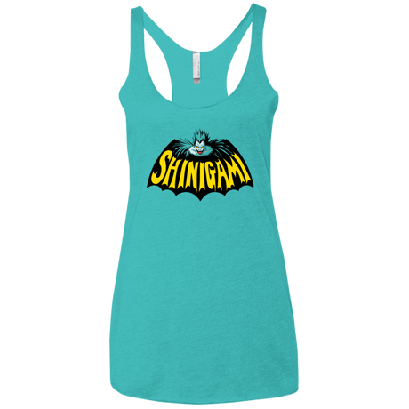 T-Shirts Tahiti Blue / X-Small Bat Shinigami Women's Triblend Racerback Tank