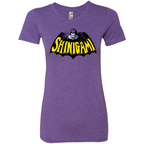 T-Shirts Purple Rush / Small Bat Shinigami Women's Triblend T-Shirt