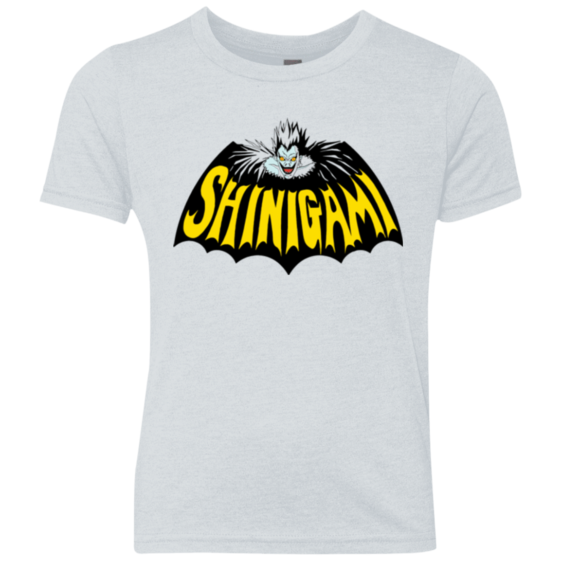 T-Shirts Heather White / YXS Bat Shinigami Youth Triblend T-Shirt