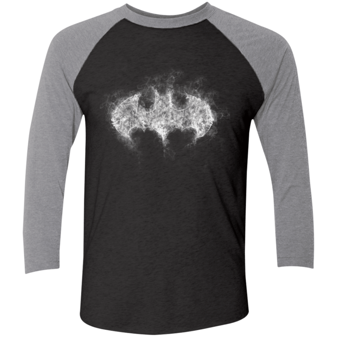 T-Shirts Vintage Black/Premium Heather / X-Small Bat Smoke Men's Triblend 3/4 Sleeve