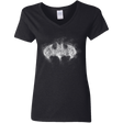 T-Shirts Black / S Bat Smoke Women's V-Neck T-Shirt