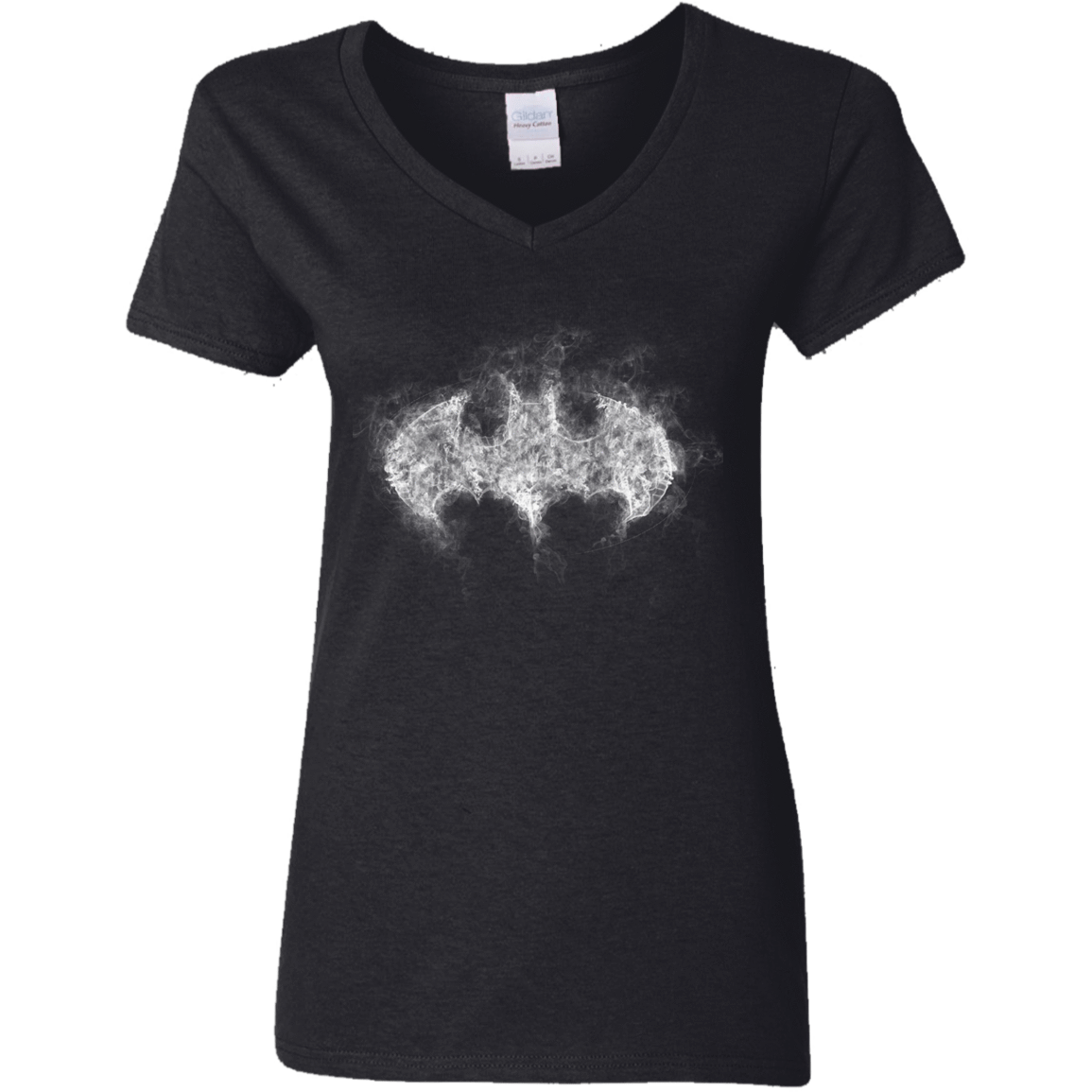 T-Shirts Black / S Bat Smoke Women's V-Neck T-Shirt