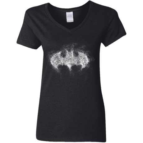 T-Shirts Black / S Bat Smoke Women's V-Neck T-Shirt