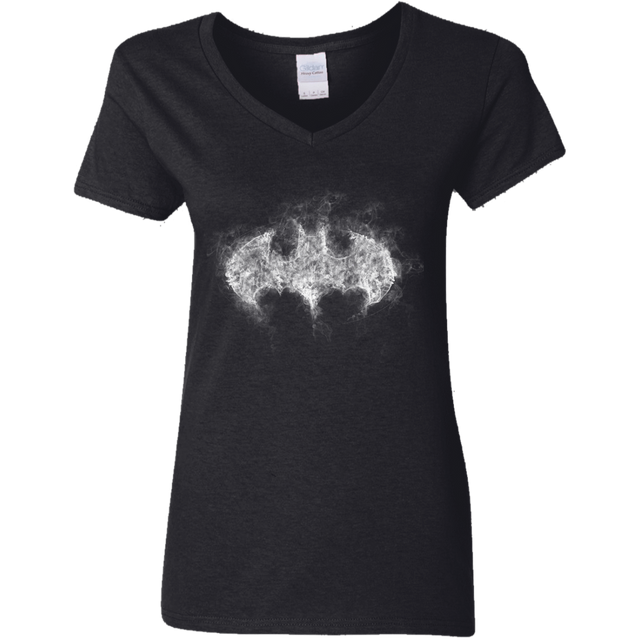 T-Shirts Black / S Bat Smoke Women's V-Neck T-Shirt