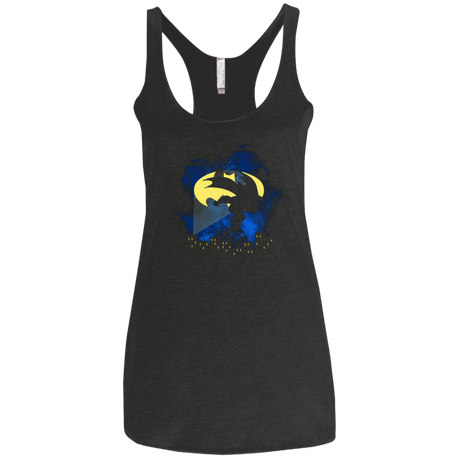 T-Shirts Vintage Black / X-Small BAT SPACE Women's Triblend Racerback Tank