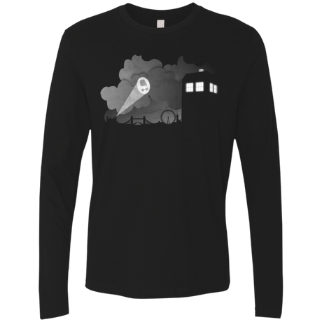 T-Shirts Black / Small Bat Tardis Men's Premium Long Sleeve