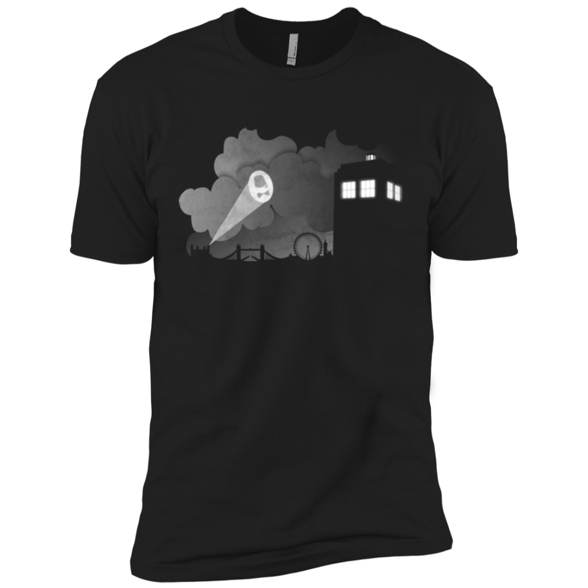 T-Shirts Black / X-Small Bat Tardis Men's Premium T-Shirt