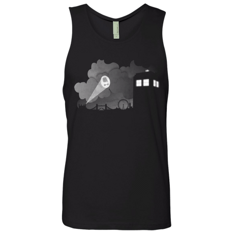 T-Shirts Black / Small Bat Tardis Men's Premium Tank Top