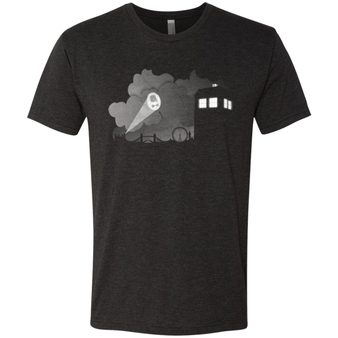 T-Shirts Vintage Black / Small Bat Tardis Men's Triblend T-Shirt