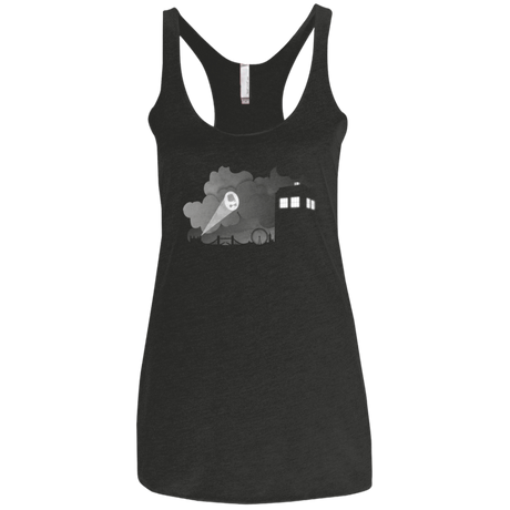 T-Shirts Vintage Black / X-Small Bat Tardis Women's Triblend Racerback Tank