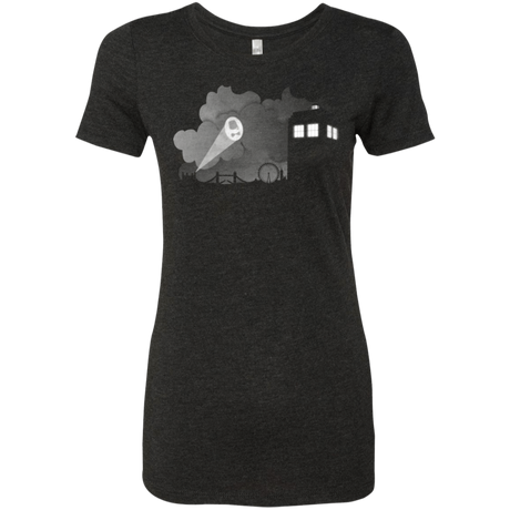 T-Shirts Vintage Black / Small Bat Tardis Women's Triblend T-Shirt
