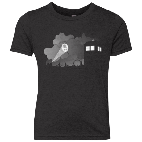 T-Shirts Vintage Black / YXS Bat Tardis Youth Triblend T-Shirt