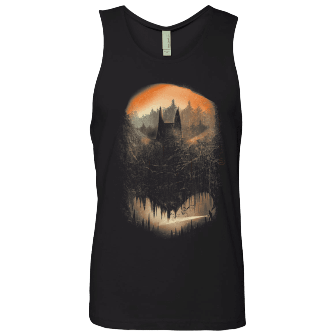 T-Shirts Black / Small Batcaving Orange Version Men's Premium Tank Top