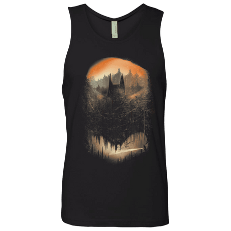 T-Shirts Black / Small Batcaving Orange Version Men's Premium Tank Top