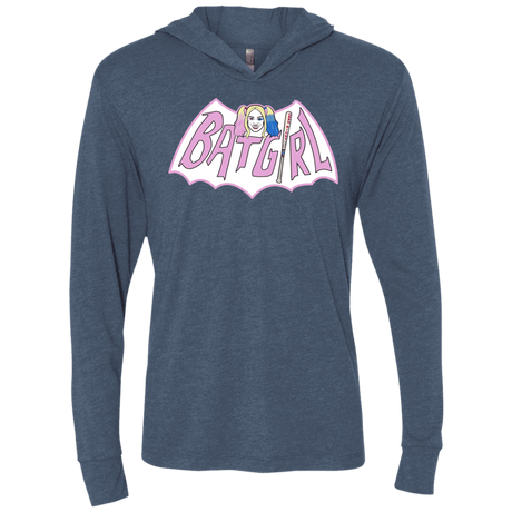 T-Shirts Indigo / X-Small Batgirl Triblend Long Sleeve Hoodie Tee